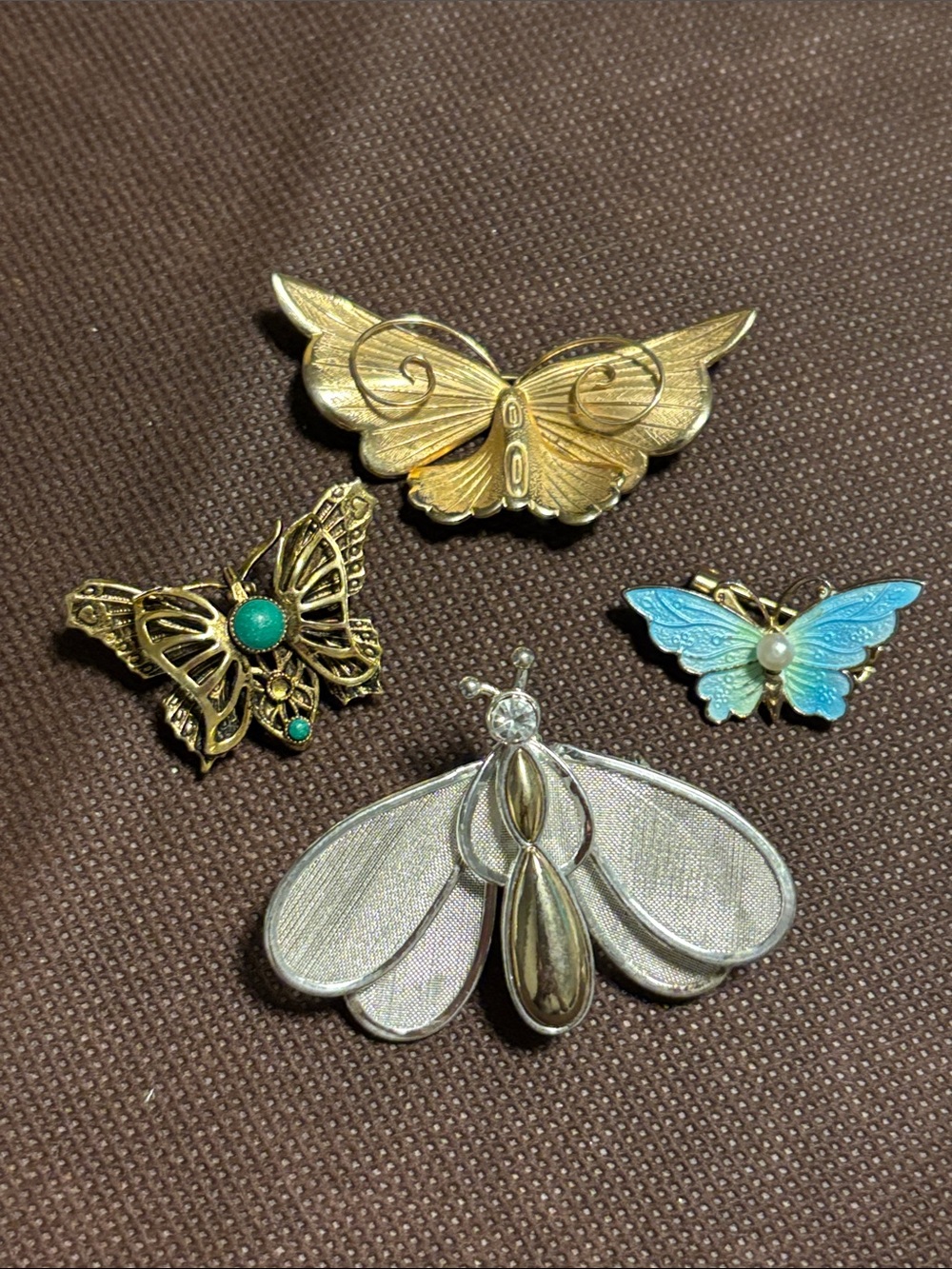 Vintage butterfly brooch bundle